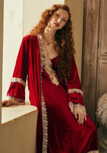 Margaret Lawton's Glamorous Ruby Nightgown & Robe - SOLD OUT