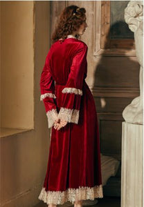 Margaret Lawton's Glamorous Ruby Nightgown & Robe - SOLD OUT