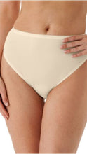 High cut spandex blend panies in white