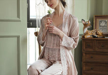 Margaret Lawton's Glamorous Lavender Satin Pajamas