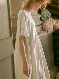 flowy vintage sleep dress Homgro Women's Victorian Nightgowns Vintage Ruffle Sleep Dress Maxi Sleep Dress Flowy Princess Layered Long Sleeve Scoop Neck Pink Small at Amazon Women's Clothing store